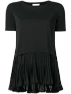 Dondup Pleated Peplum Top - Black
