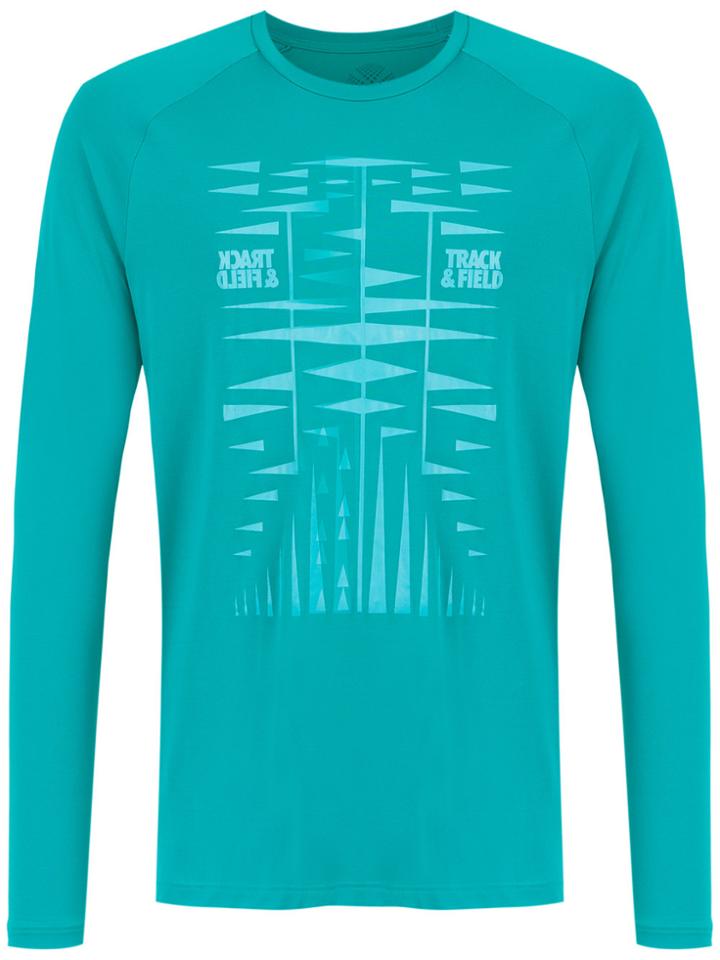 Track & Field Spaces Long Sleeved T-shirt - Blue