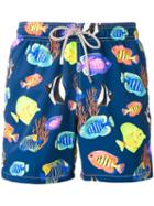 Mc2 Saint Barth - Gustavia Swim Shorts - Men - Nylon/polyester/spandex/elastane - L, Blue, Nylon/polyester/spandex/elastane