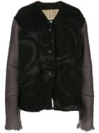 Uma Wang Embroidered V Jacket - Black