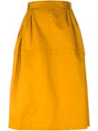 Sofie D Hoore Full Midi Skirt, Women's, Size: 38, Yellow/orange, Cotton
