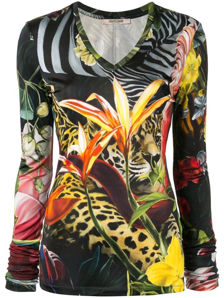 Roberto Cavalli Wildlife Print T-shirt - Multicolour
