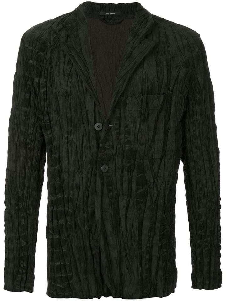 Issey Miyake Men Plissé Three-button Blazer - Black