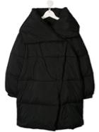Monnalisa Teen Padded Hooded Jacket - Black