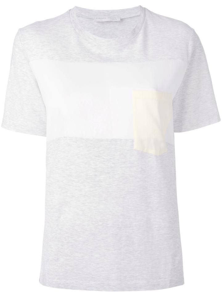 Fabiana Filippi Pocket T-shirt - Grey