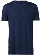 Belstaff Classic T-shirt, Men's, Size: Large, Blue, Cotton/linen/flax
