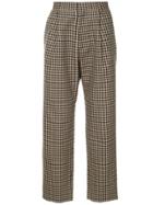 H Beauty & Youth Check Tailored Trousers - Brown