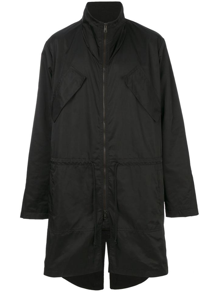 Lost & Found Rooms Drawstring Midi Coat - Black