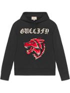 Gucci Guccify Cotton Sweatshirt With Wolf - Black