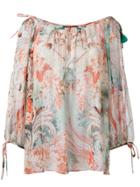 Roberto Cavalli Floral Print Blouse - Multicolour