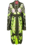 Yuliya Magdych Firebird Embroidered Kimono Dress - Green