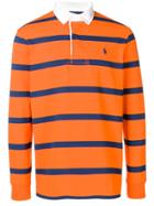 Polo Ralph Lauren Striped Polo Shirt - Orange