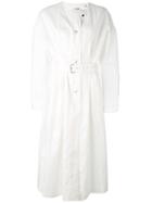 Isabel Marant - Belted Coat - Women - Linen/flax/cotton - 36, White, Linen/flax/cotton
