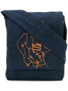 Bernhard Willhelm Stitch Details Shoulder Bag - Blue