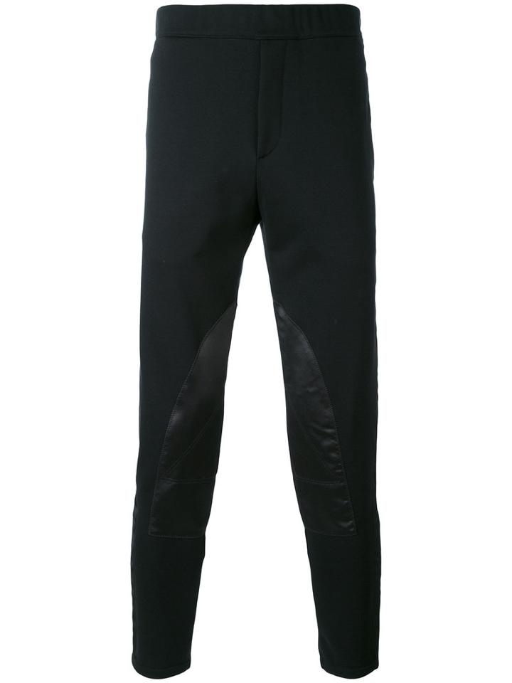 Alexander Mcqueen - Panelled Track Pants - Men - Cotton/polyester - L, Black, Cotton/polyester
