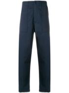 Universal Works Fatigue Straight Leg Trousers - Blue