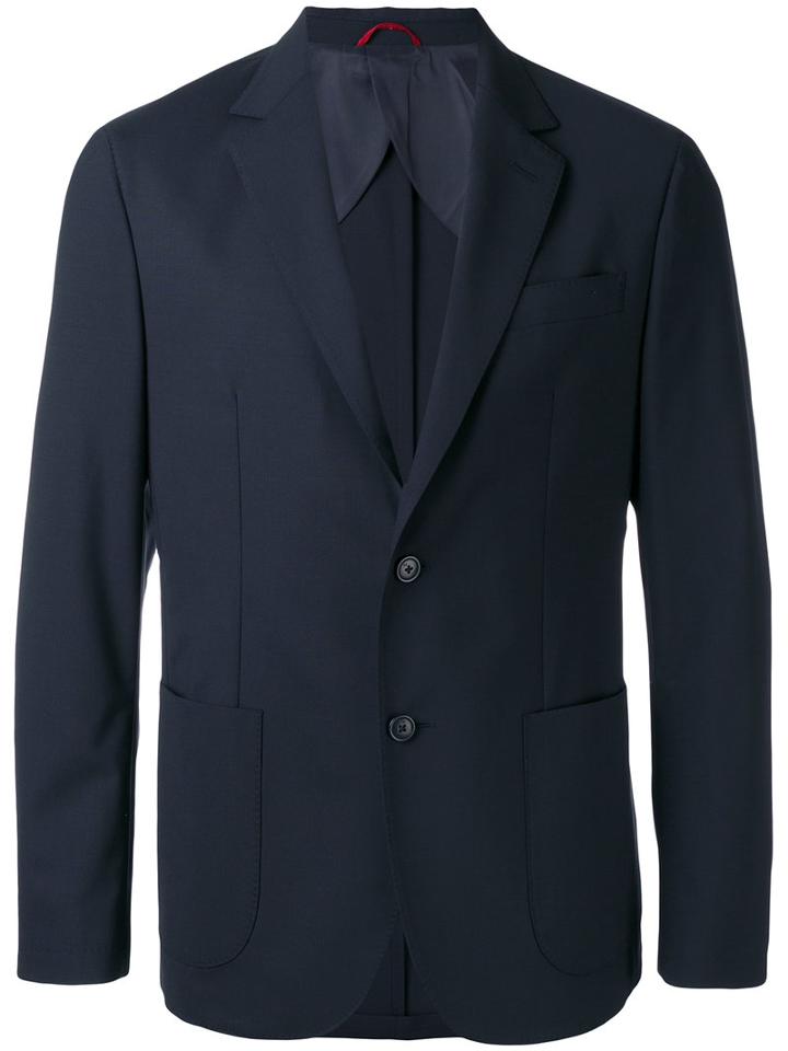 Fay - Classic Blazer - Men - Polyester/spandex/elastane/virgin Wool - 54, Black, Polyester/spandex/elastane/virgin Wool