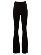 Drome Flared Trousers, Women's, Size: Small, Black, Lamb Skin