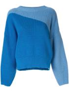Anna October Colour Block Jumper - Blue