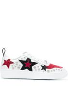 Red Valentino Star Appliqué Sneakers - White