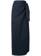 Jil Sander Vintage Tied Knot Skirt - Blue