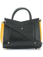 Sara Battaglia Colour-block Mini Tote - Black
