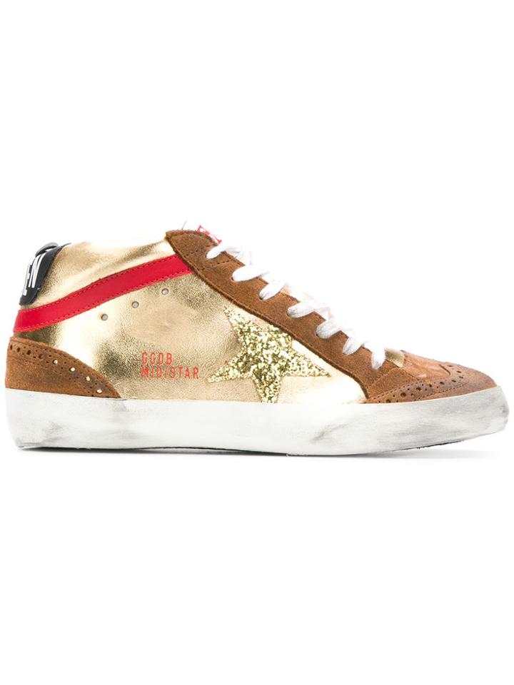 Golden Goose Deluxe Brand Mid Star Sneakers - Brown