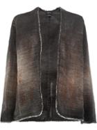 Avant Toi Open Fitted Jacket, Women's, Size: Medium, Brown, Cotton/linen/flax