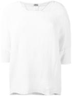 Crinkled Top - Women - Silk/cotton - 3, Blue, Silk/cotton, Kristensen Du Nord