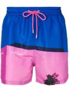 Paul Smith Colour Block Swim Shorts - Blue