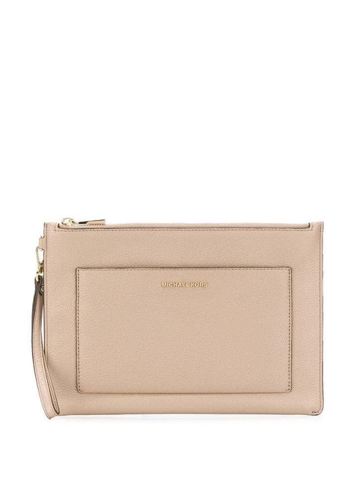 Michael Kors Large Pocket Clutch Bag - Neutrals