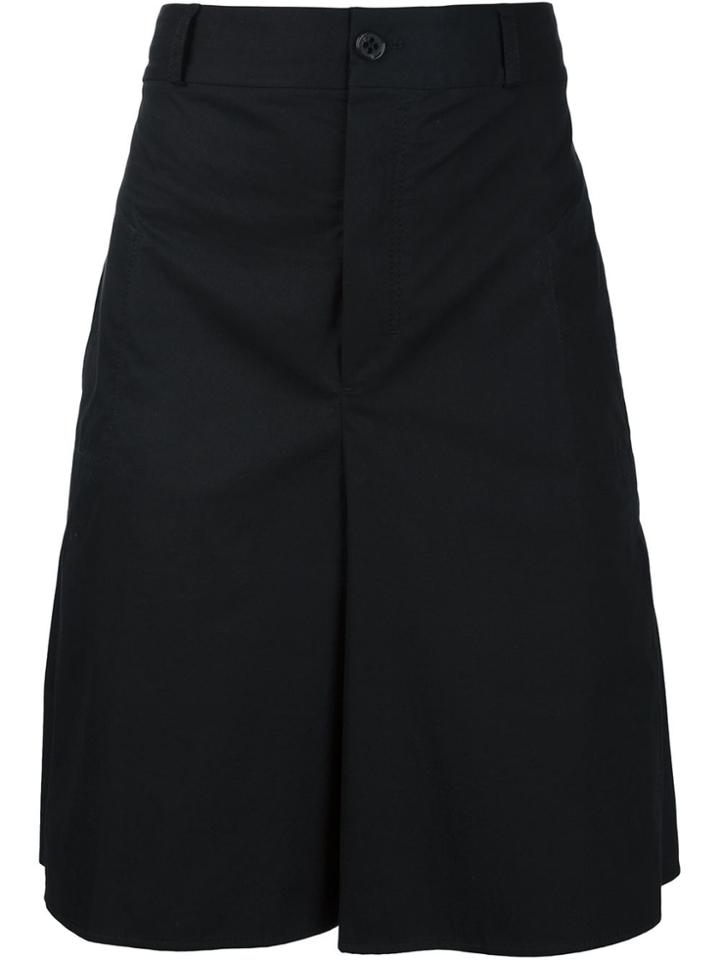 Damir Doma Side Slit Bermuda Shorts - Black