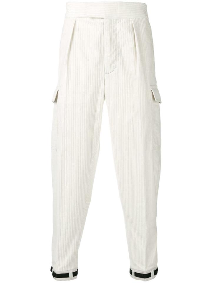 Ermenegildo Zegna Large Corduroy Trousers - White