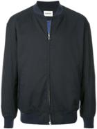 Monkey Time Pinstripe Sleeve Bomber - Blue