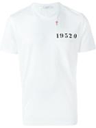 Givenchy Number Print T-shirt, Men's, Size: Large, White, Cotton/polyester
