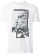 Neil Barrett Statue Print T-shirt, Men's, Size: Xxl, White, Cotton