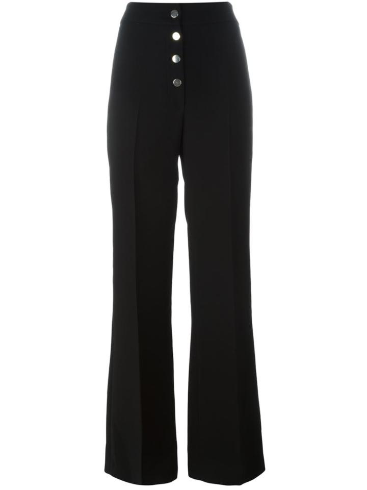 Vanessa Bruno Flared Trousers, Women's, Size: 36, Black, Polyester/viscose