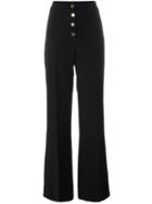 Vanessa Bruno Flared Trousers, Women's, Size: 36, Black, Polyester/viscose