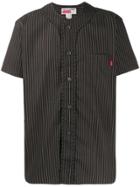 Supreme X Comme Des Garçons Pinstriped Baseball Top - Black