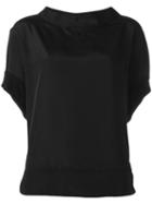 Blugirl Plain T-shirt, Size: 44, Black, Polyester/spandex/elastane/viscose