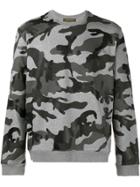 Valentino Camouflage Print Sweatshirt - Grey