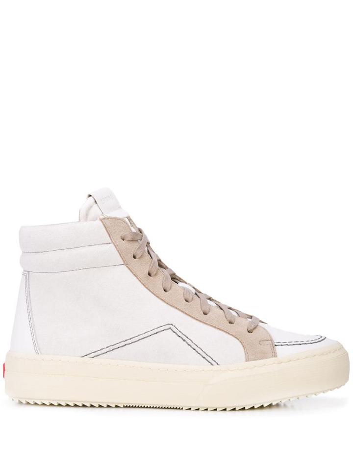 Rhude V1 Hi-top Sneakers - White