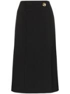Givenchy High-waist Wrap Front Skirt - Black