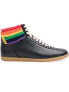 Gucci Rainbow Hi-top Sneakers - Black