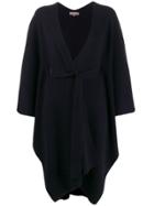 N.peal Belted Blanket Cashmere Cape - Blue