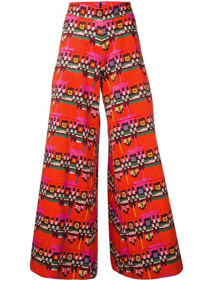 Rianna + Nina Wide Leg Trousers - Red