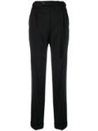 Helmut Lang Classic Pleated Chinos - Black