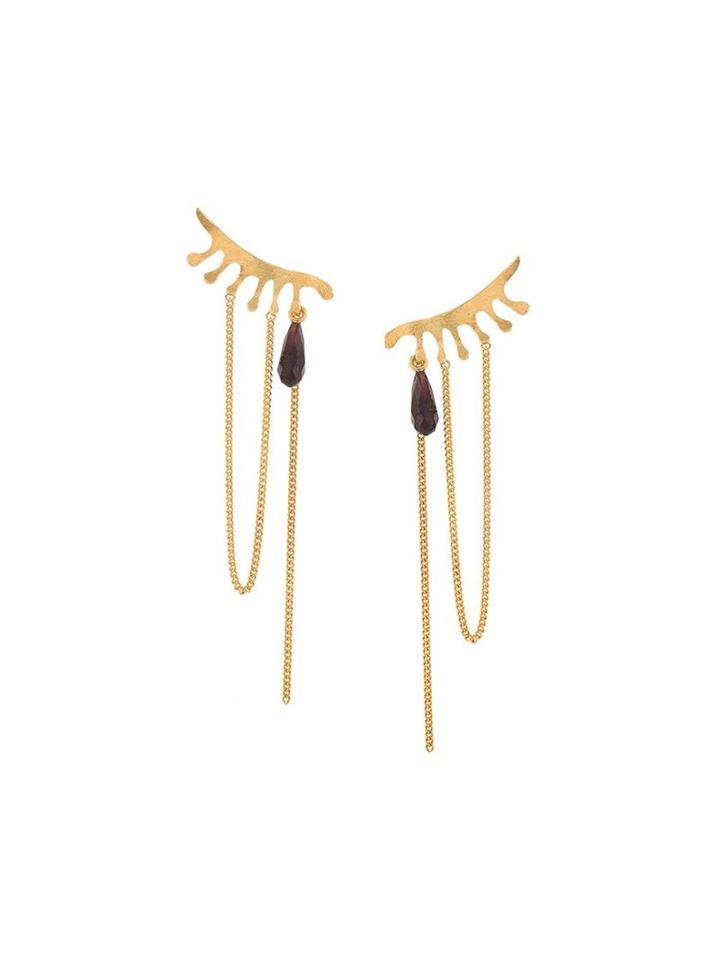 Wouters & Hendrix 'in Mood For Love' Branch Earrings, Women's, Metallic