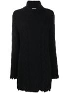 Dondup Cable Knit Dress - Black