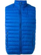 Armani Jeans Padded Gilet, Men's, Size: 54, Blue, Polyamide/feather Down